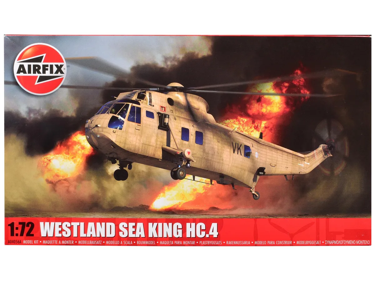 Airfix Airfix Westland Sea King HC.4 Helicopter 1/72 Plastic Model Kit 133 Parts — product photo