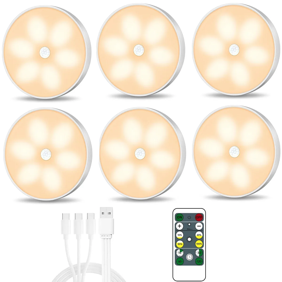 Lightbiz X200-6-2 LED Under Cabinet 6 Pack Copper — product photo