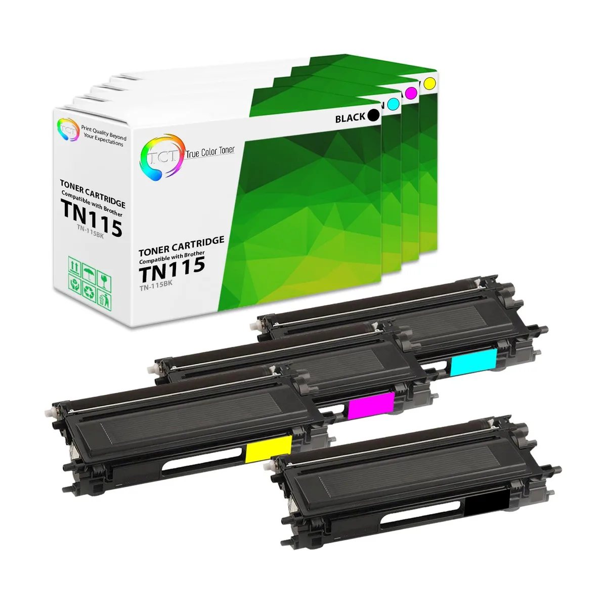 True Color Toner True Color Toner TN115 4 Pack toner cartridge 5000/4000 pages — product photo