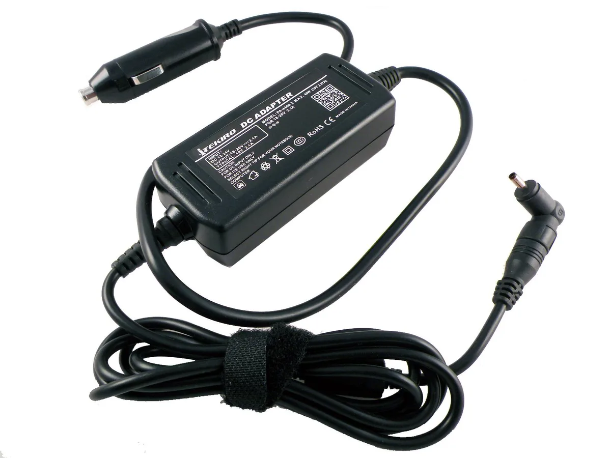 iTekiro iTekiro Car Charger 19V 2.37A 45W for Acer Aspire One Cloudbook 11.6 14 — product photo