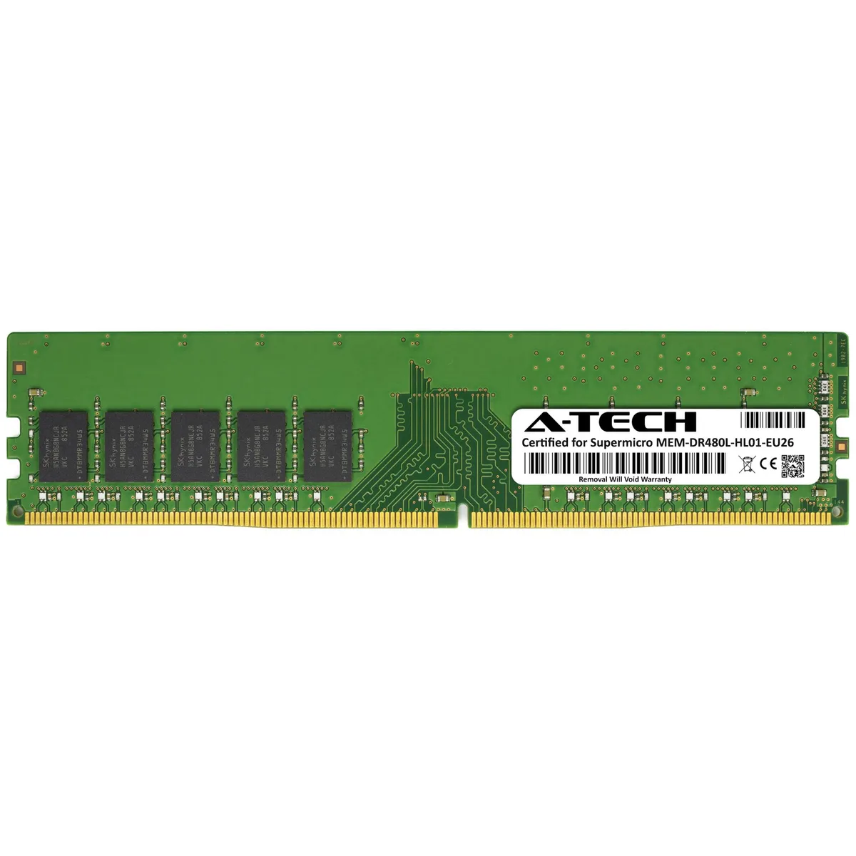 A-Tech A-Tech 8GB DDR4 2666MHz ECC UDIMM CL19 1Rx8 288-Pin Server Memory — product photo