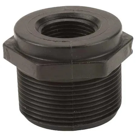 Banjo Banjo RB150-075 reducing bushing 1-1/2 MNPT x 3/4 FNPT Schedule 80 black — product photo