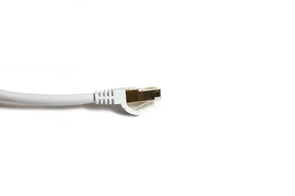 Nexhi Nexhi STP-7000-3w Cat7 Shielded 10 Gigabit 600MHz Ethernet Cable White 3 Feet — product photo