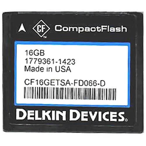 Delkin Delkin 16GB CompactFlash memory card 174x 26MB/s 17MB/s — product photo