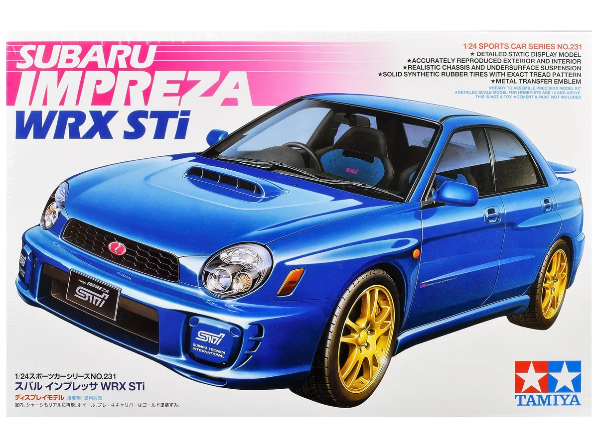 Tamiya Tamiya Subaru Impreza WRX STi 1/24 Scale Model Kit — product photo