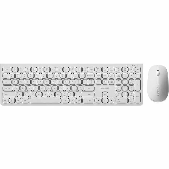 ALOGIC ALOGIC ASKBT3WCWH Wireless Keyboard and Mouse White — product photo