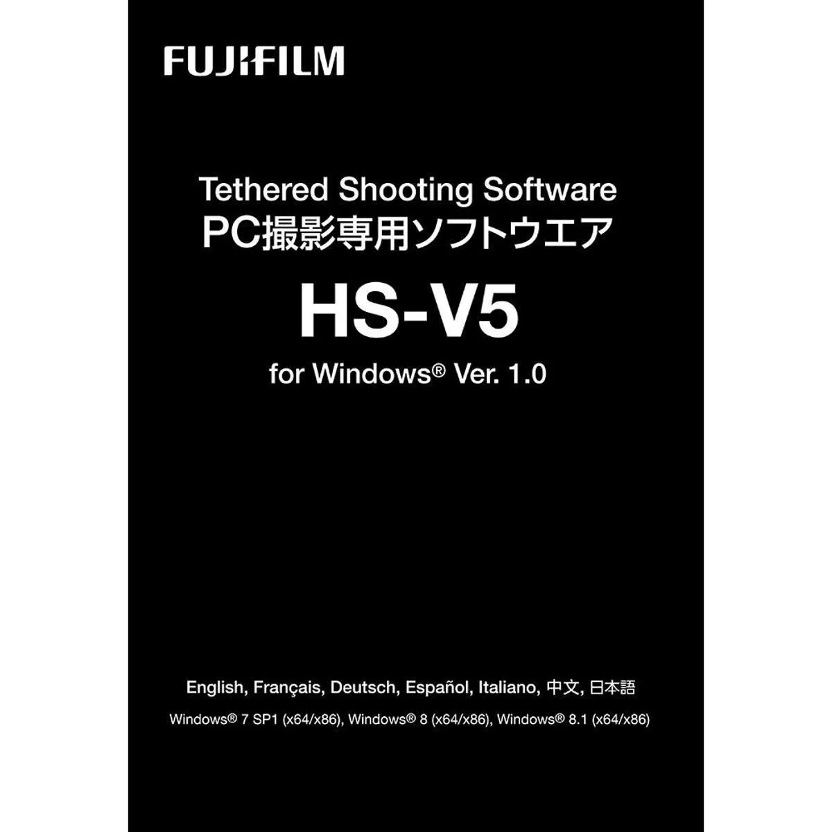 FUJIFILM FUJIFILM Hyper-Utility 3 Tethered Shooting Software HS-V5 1.1 camera accessory — product photo