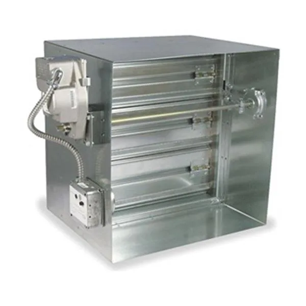 Square galvanized steel fire smoke damper 16 inches wide