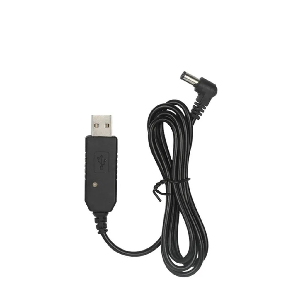 Ruth's sister Ruth's sister USB Charger Cable Indicator Light Baofeng UV-5R UV-82 BF-F8HP UV-82HP UV-9R Plus 100cm Black — product photo