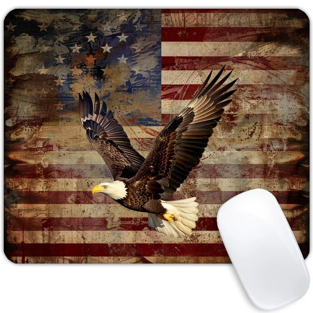  Goodsprout ZXSD68TB Mouse Pad Eagle and National Flag 9.5 x 7.9 in — product photo