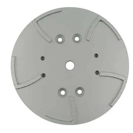 Silver 10-inch grinding head with 10 segments