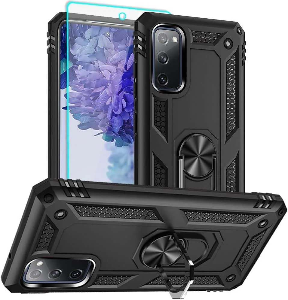 TAURKENAM TAURKENAM Samsung Galaxy S20 FE Case with Kickstand, Black — product photo