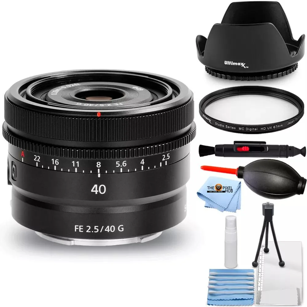 Sony Sony FE 40mm f/2.5 G Lens SEL40F25G with 7PC Accessory Bundle — product photo