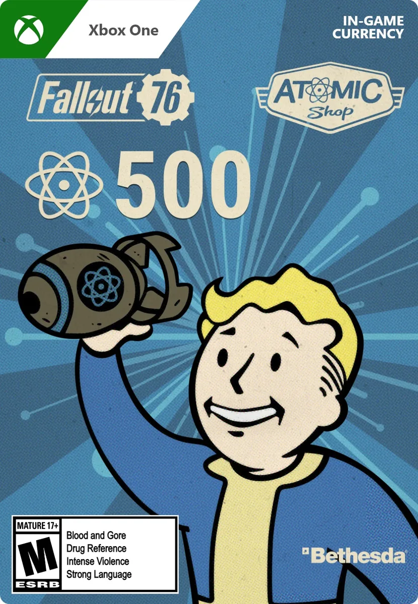 Bethesda Softworks Bethesda Softworks 7LM-00061 Fallout 76 500 Atoms Xbox One downloadable game — product photo
