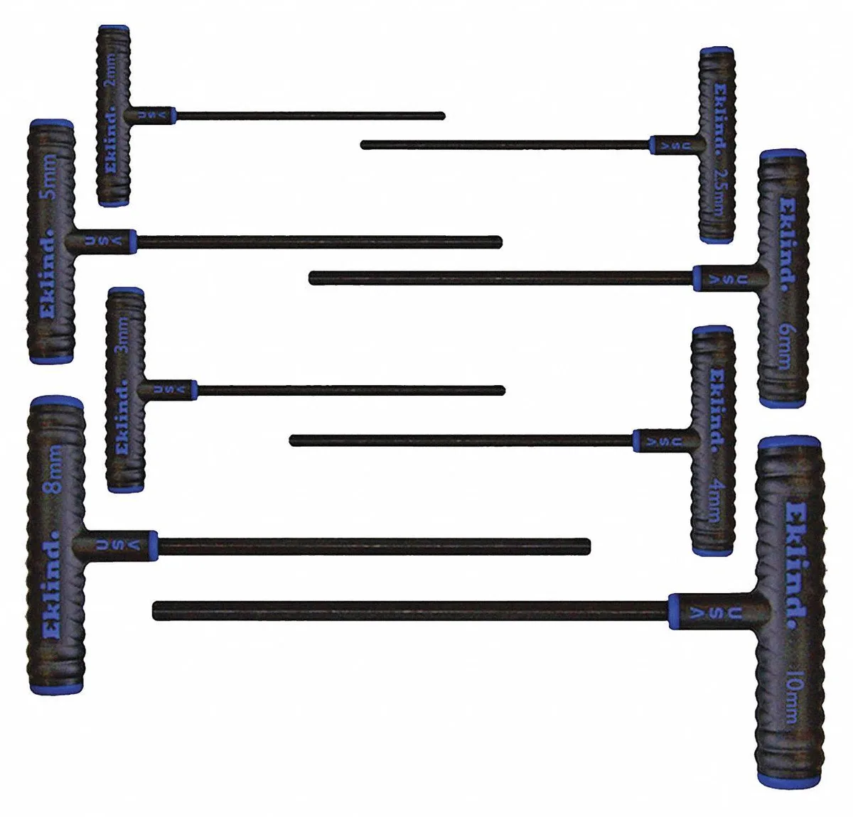 Eklind Eklind 64908 8-piece metric T-handle hex key set — product photo