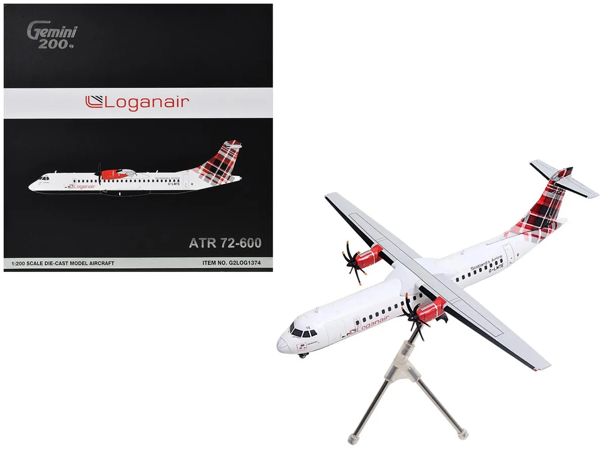 GeminiJets GeminiJets ATR 72-600 Loganair G-LMTE 1/200 Diecast Model — product photo