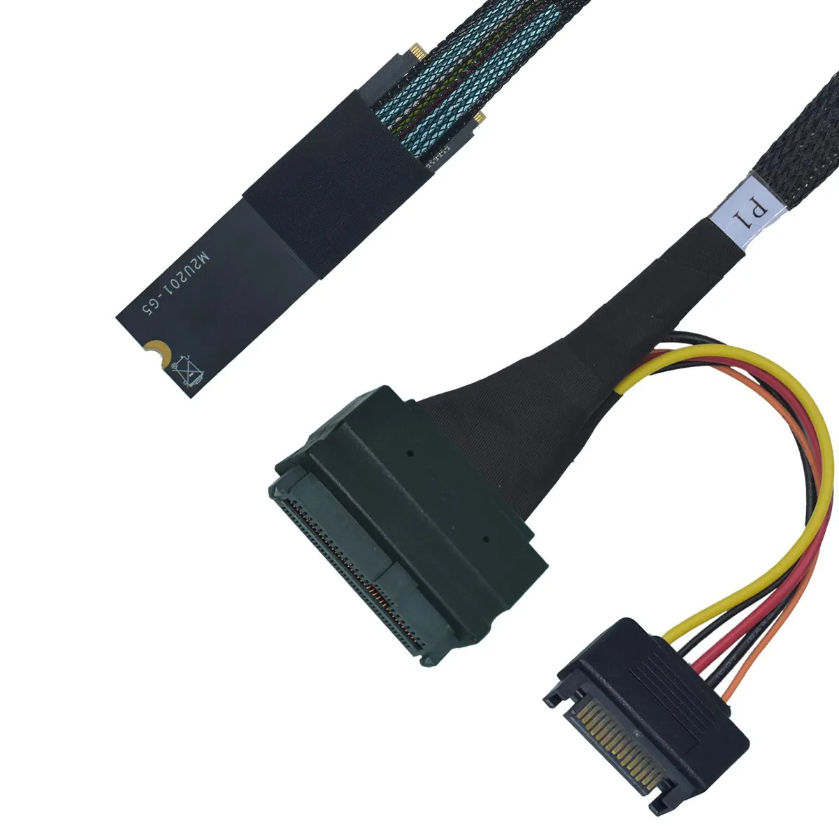LetLinkSo LetLinkSo PCIe 4.0 M.2 to U.2 Adapter Left Exit 50cm — product photo
