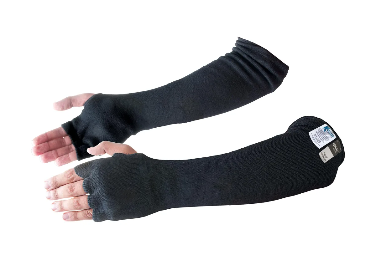 Kezzled Kezzled Kevlar Arm Sleeves Black One Size EN388 — product photo