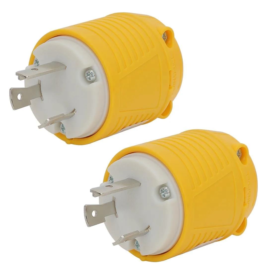 LORDWORLD LORDWORLD Nema L6-30R 30A 250V Connector 2-Pack Yellow — product photo