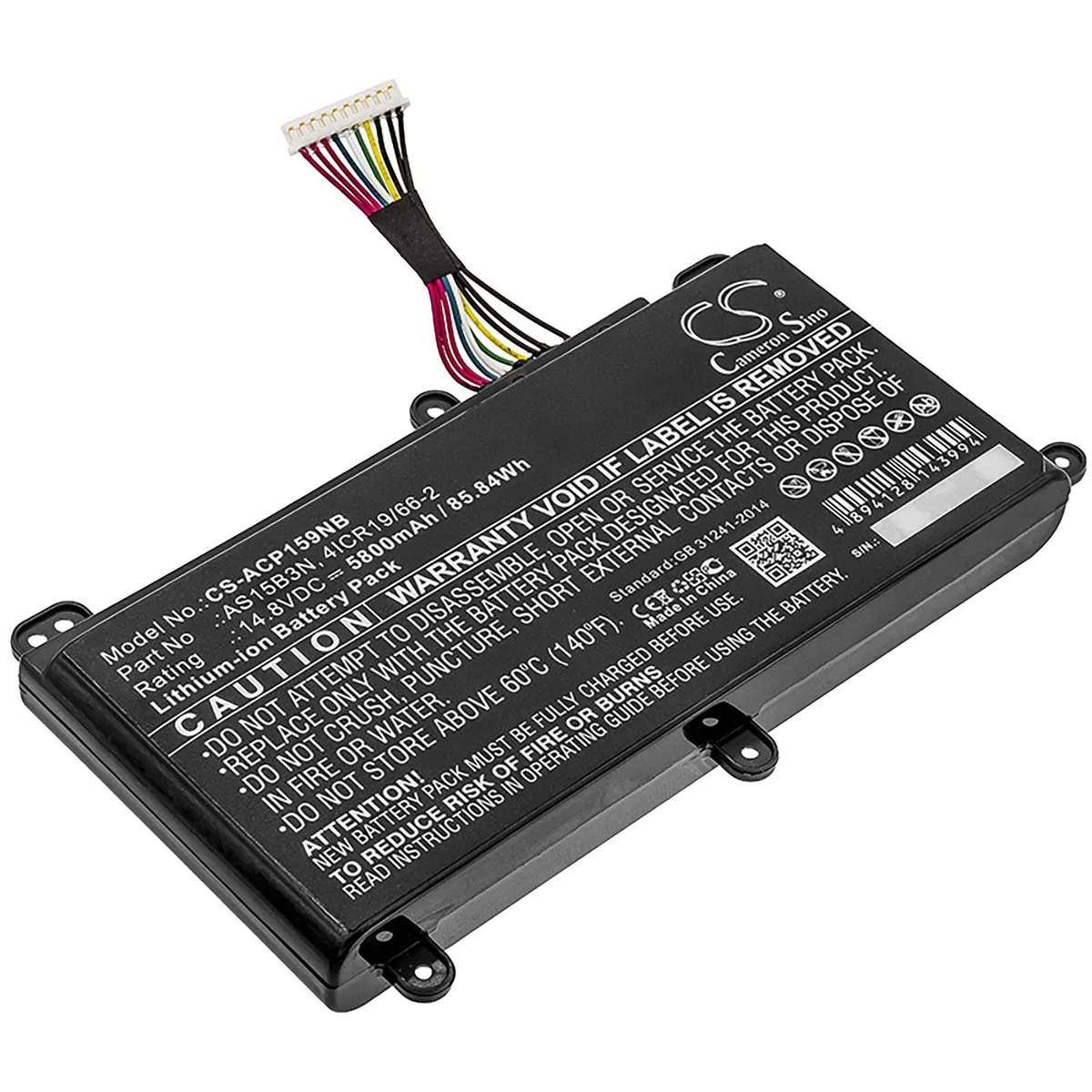 Cameron &amp; Co Cameron &amp; Co DS-CS-ACP159NB laptop battery 5.8 Ah black — product photo