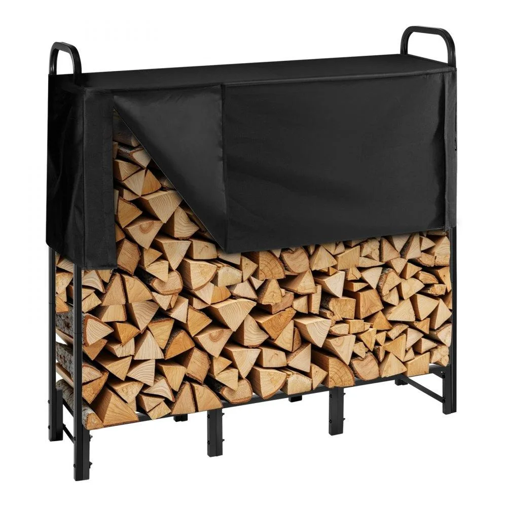 VEVOR VEVOR 4 ft Firewood Rack with Cover 1/4 Cord 400 lb — product photo