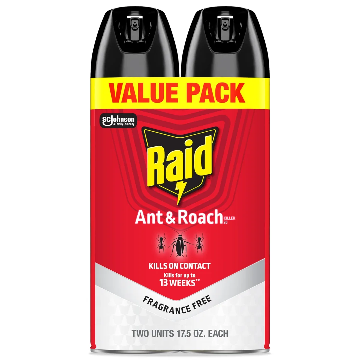 Two 17.5 oz fragrance-free aerosol cans