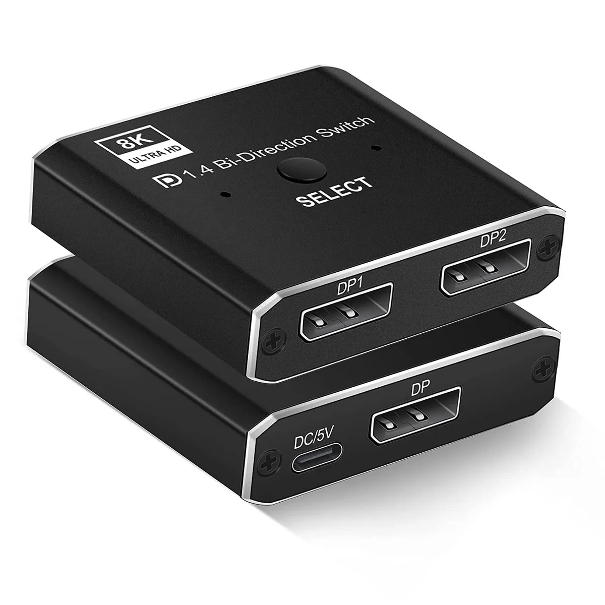 ESTONE ESTONE OZQD DisplayPort 8K 1.4 Bi-Direction Switch 2-in-1-out 1-in-2-out 8K@30Hz 4K@120Hz — product photo