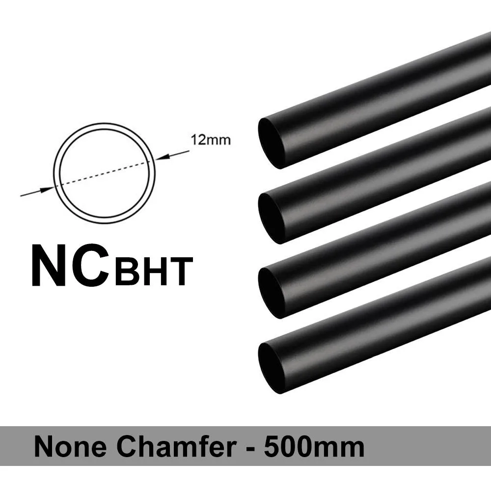 Bitspower Bitspower Chamfer Brass Hard Tubing OD12mm Carbon Black 500mm 4pcs — product photo