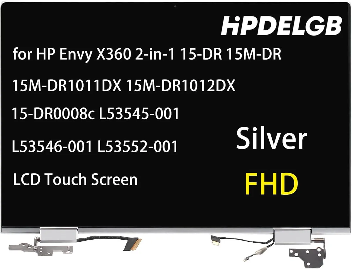 NUOLAISUN NUOLAISUN HP Envy X360 15-DR FHD Touch Screen Assembly Silver — product photo