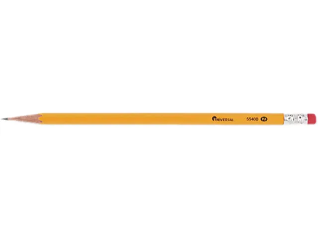 Universal Business Supply Universal Business Supply UNV55400 #2 Woodcase Pencil Yellow Dozen — product photo