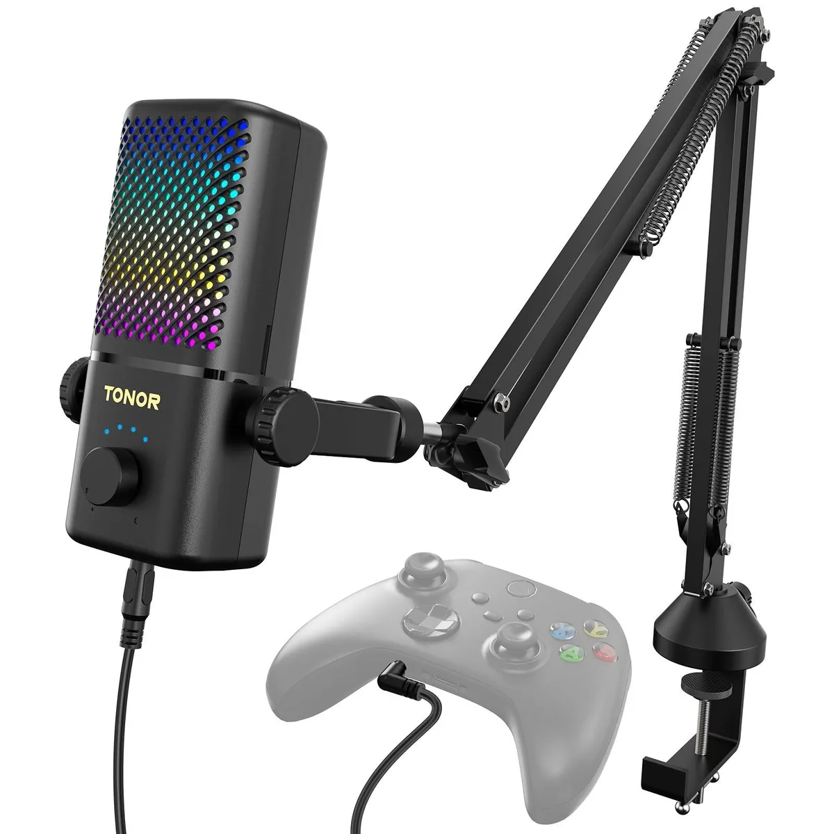 Logitech TCX3+ Gaming Microphone with Boom Arm Stand, RGB, 30h Battery, Xbox Compatible — product photo