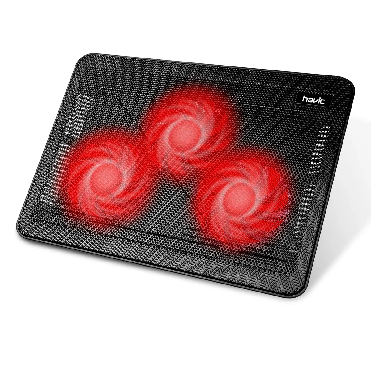  HAVIS HV-F2056 Black+Red laptop cooling pad — product photo