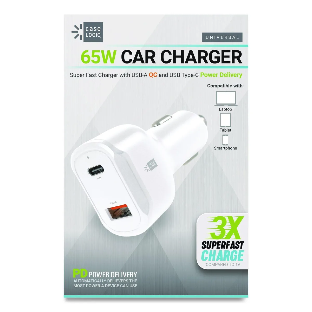 BYTECC INC BYTECC INC PD Car Charger 60 W White CLPDV6105WT — product photo