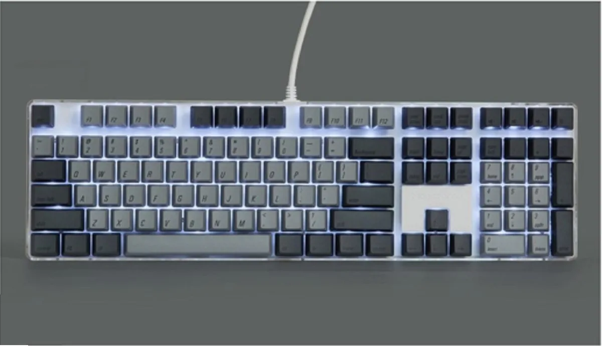 Qisan Qisan Magicforce 108 108 Keys Gatron Red PBT Keycaps White Backlight — product photo