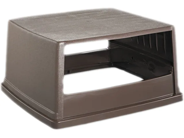 Rubbermaid Rubbermaid RCP 256V BRO hooded cleaning top 23 x 26 5/8 x 13 brown — product photo