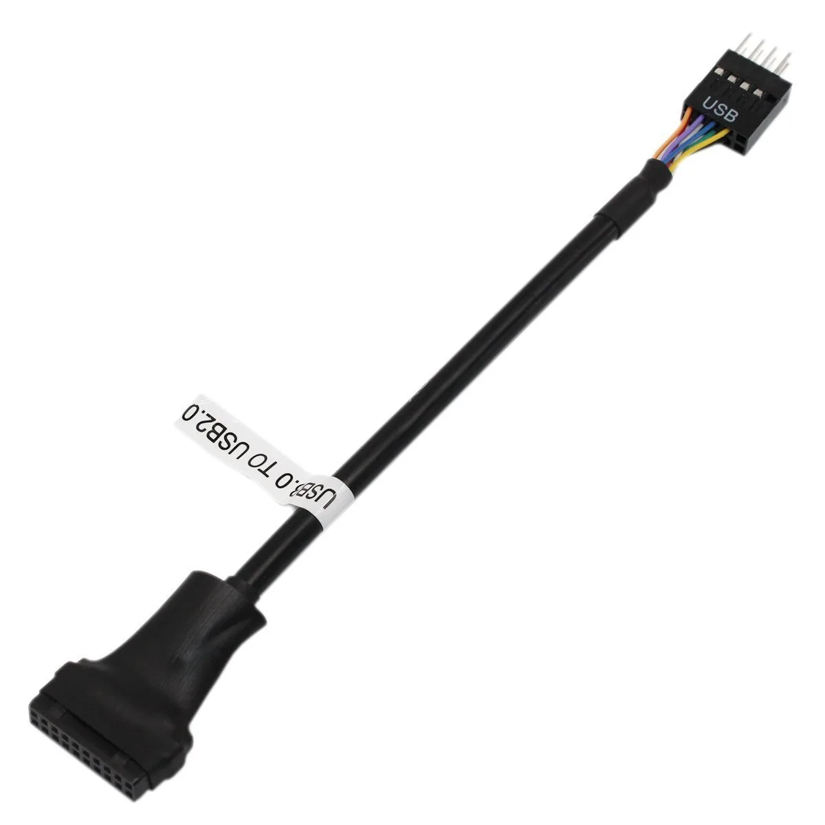 TeKit TeKit USB 3.0 20-Pin Female to USB 2.0 9-Pin Male Adapter Cable — product photo