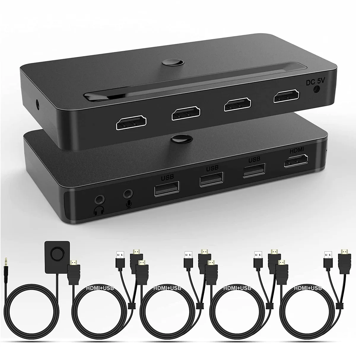 IHDAPP IHDAPP 4 Port HDMI KVM Switch 3840x2160 60Hz 3 USB 2.0 — product photo