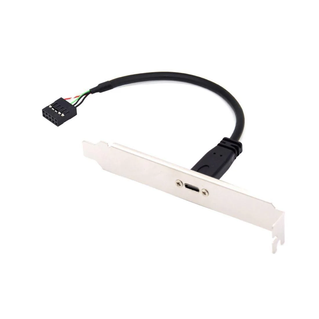 Vszerda Vszerda USB 2.0 9/10Pin to USB-C Female Bracket Cable 17cm 12cm — product photo