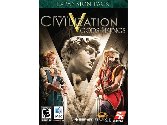 Aspyr Aspyr Sid Meier's Civilization V: Gods and Kings DLC Mac ASPYR035 downloadable game — product photo