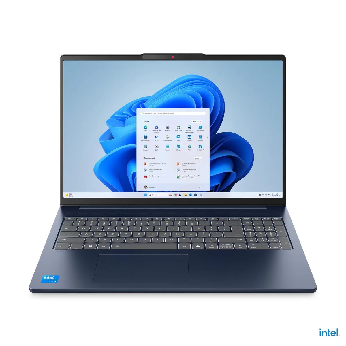 Lenovo Lenovo IdeaPad Slim 5i laptop 16" WUXGA touchscreen Intel Core 7 240H 16GB 1TB 83J1002KUS — product photo