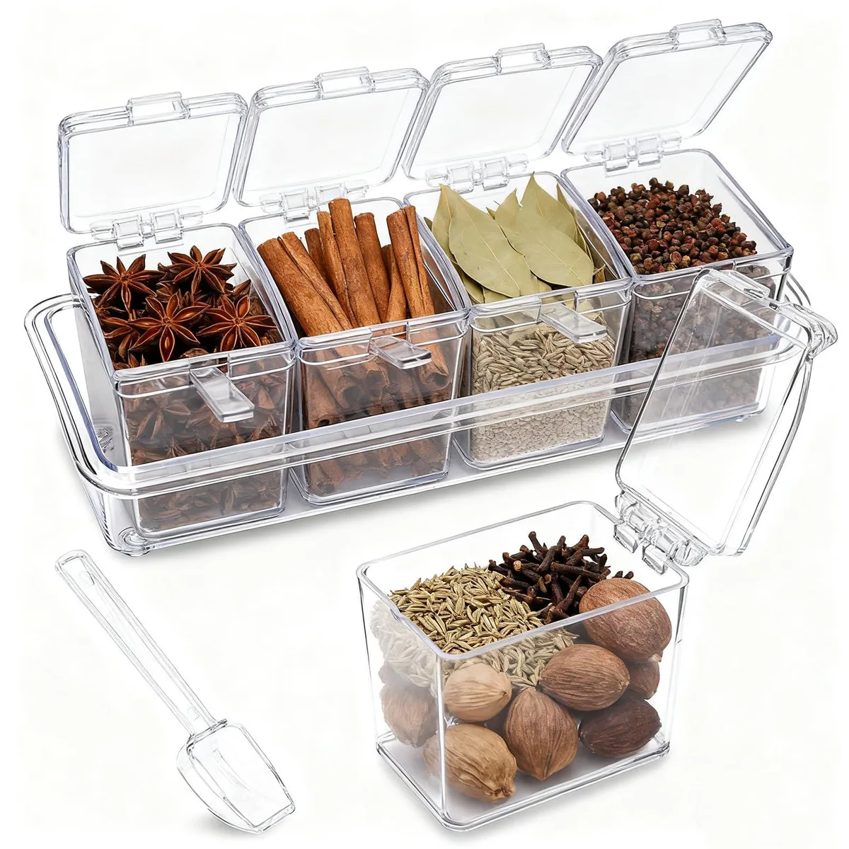 ChefVentions ZY207 4-piece food storage set red — product photo