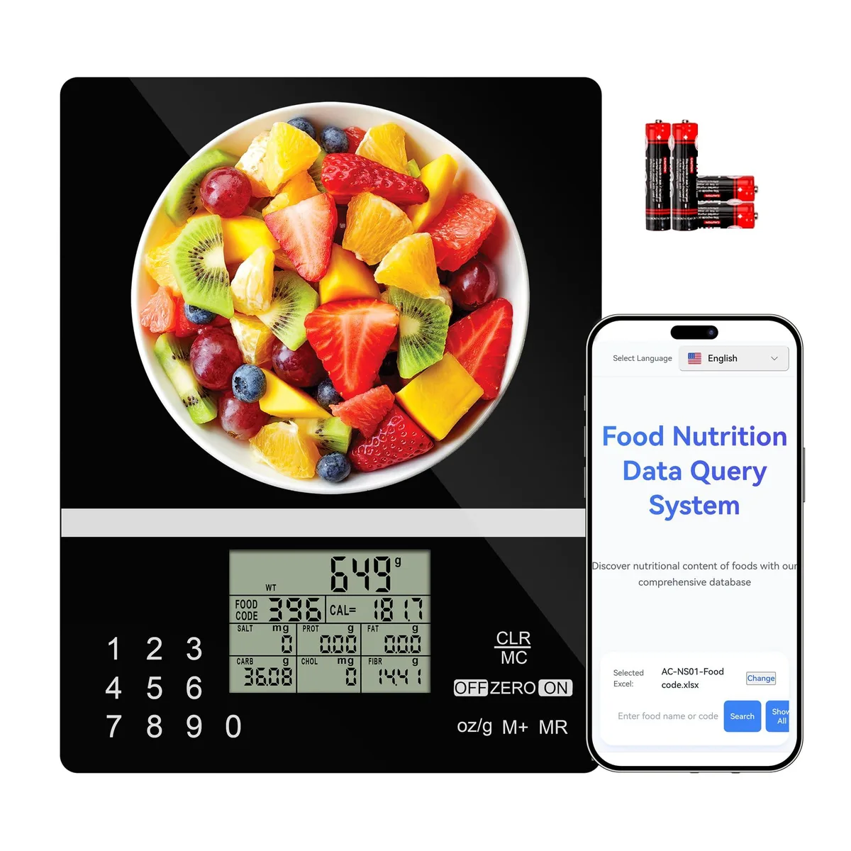  ACCT XY-5001 5000g Smart Nutrition Scale commercial kitchen appliance — product photo
