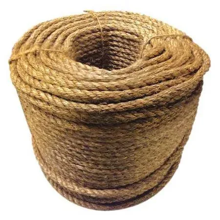 Natural manila utility rope, 1 inch thick, 600 feet coiled in a box