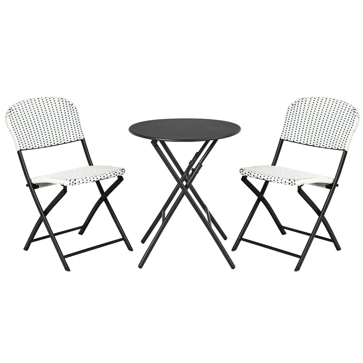 SlickBlue SlickBlue 3-Piece Rattan Bistro Set White — product photo