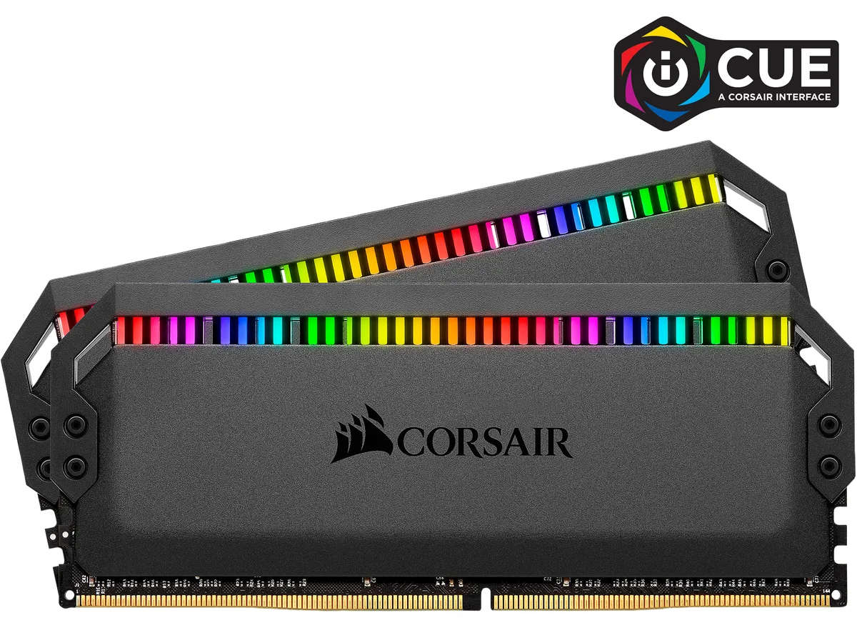 Corsair Corsair CMT16GX4M2C3000C15 Dominator Platinum RGB 16GB (2 x 8GB) DDR4 3000 desktop RAM — product photo