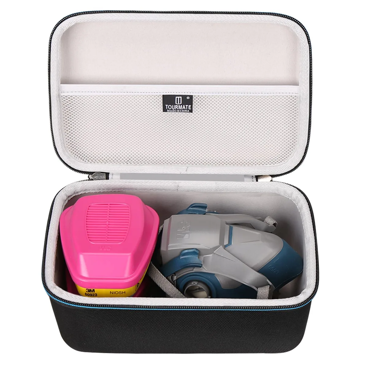  Tourmate T114 EVA Hard Case for 3M 6200/6503/7025 Respirator &amp; 60923 Filter — product photo