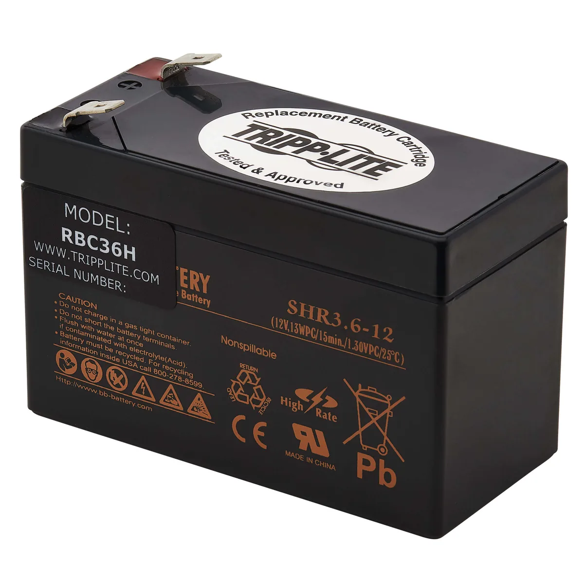 Tripp Lite Tripp Lite RBC36H UPS Battery Pack 12V 3.6Ah — product photo