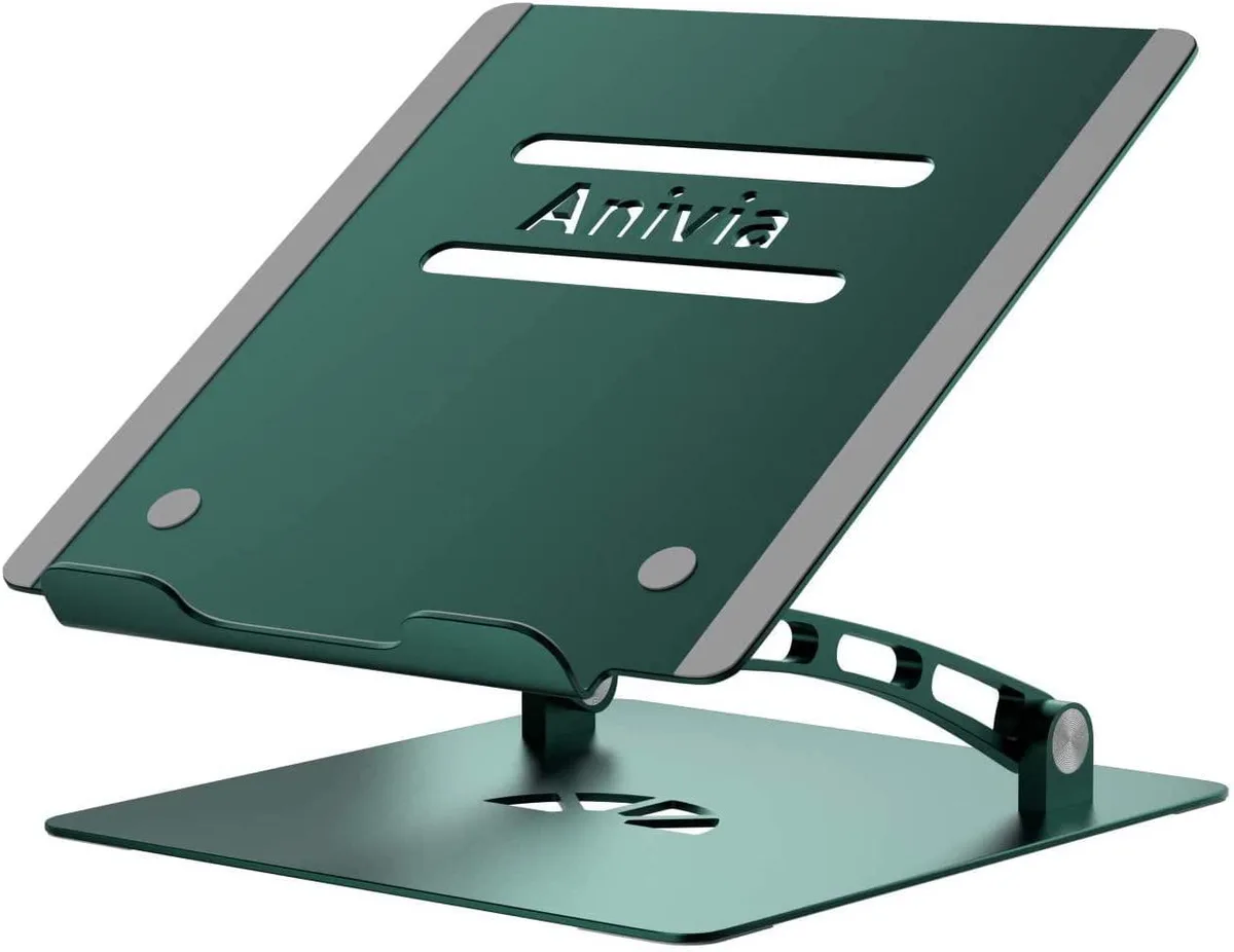 EACH EACH Adjustable Aluminium Laptop Stand Green 10-17 in — product photo