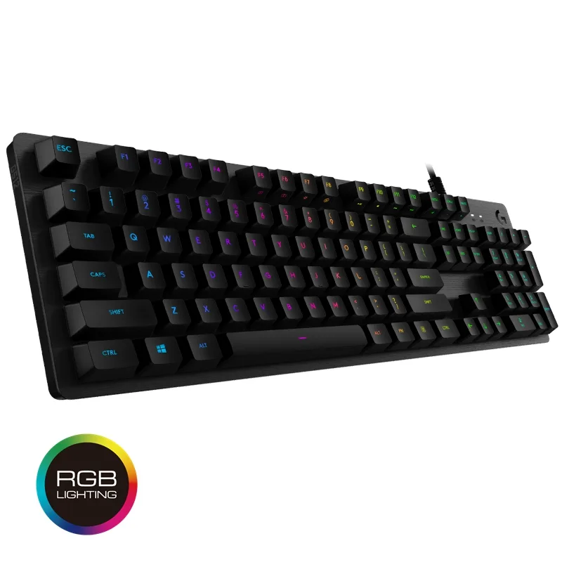 Logitech Logitech G512 GX Blue C Shaft Mechanical Gaming Keyboard - Black — product photo