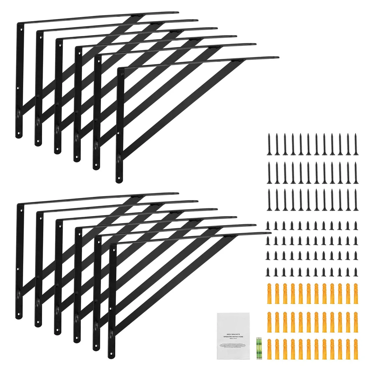 VEVOR VEVOR SJ9 12 Pcs 18 x 12 in 160 lbs Carbon Steel Bracket — product photo